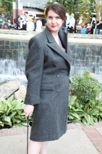 Becky dressed as Irene Adler